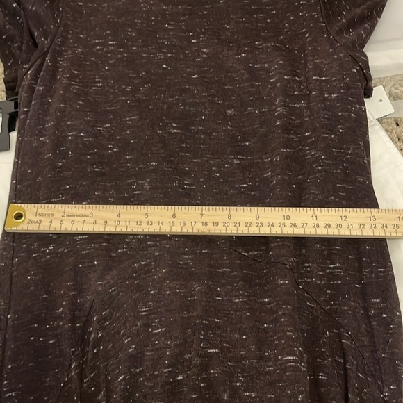 DOLAN LEFT COAST COLLECTION midi handkerchief‎ hem black/whiteblend dress - Picture 13 of 14